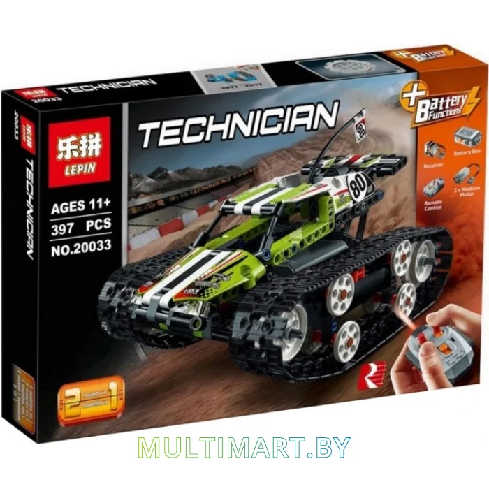Конструктор Lepin 20033 Скоростной вездеход с дистанционным управлением (397 деталей)